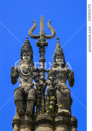 Old cemetery angel sculpture made of stone Old cemetery angel sculpture made of stone 10995079