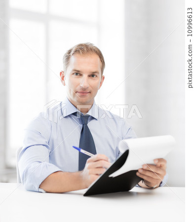 businessman taking employment inteview businessman taking employment inteview 10996613