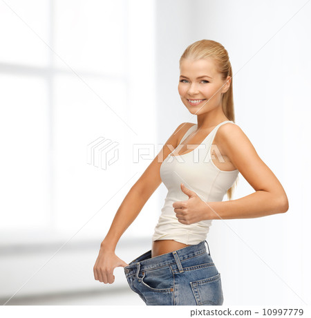 sporty woman showing big pants 10997779