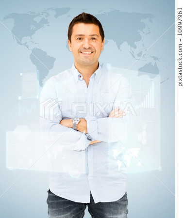 handsome smiling man handsome smiling man 10997961