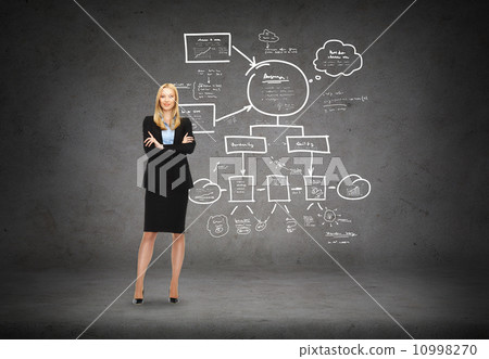 friendly young smiling businesswoman 10998270