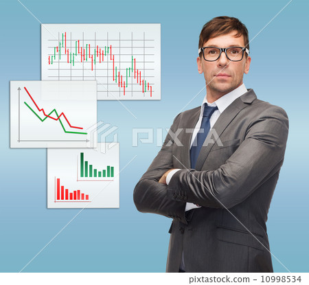 attractive buisnessman or teacher in glasses 10998534