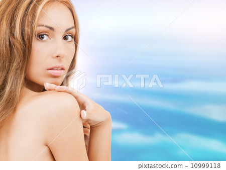 beautiful topless woman beautiful topless woman 10999118