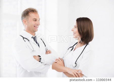 two young attractive doctors 11000344