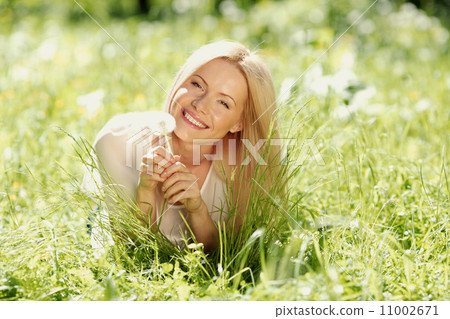 girl with dandelion girl with dandelion 11002671