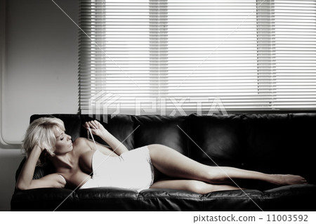 sexy woman on sofa sexy woman on sofa 11003592