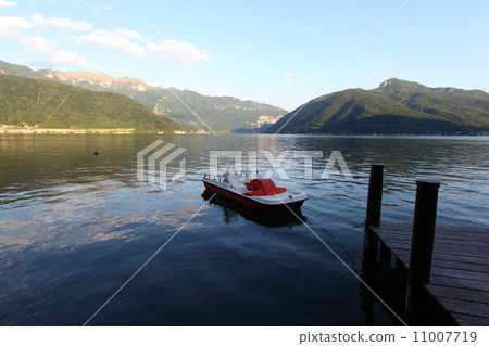 night lugano lake landscape night lugano lake landscape 11007719