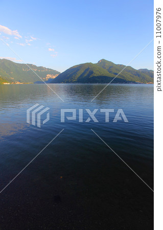 night lugano lake landscape night lugano lake landscape 11007976