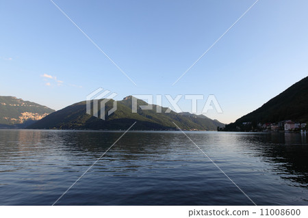 night lugano lake landscape night lugano lake landscape 11008600