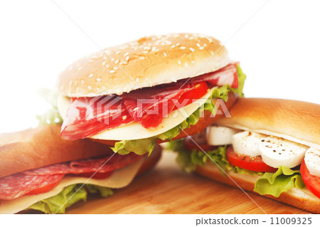 pile of sandwiches close 11009325