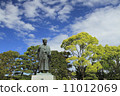 Mukozaki Tokugawa public statue: stand at Huangmen statue plaza (around the west side of the lake Chiba). Ideal for Mito Komon special feature. "No person" 11012069