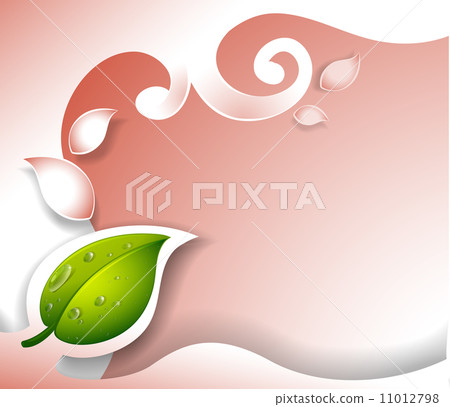 An empty template design with a green leaf An empty template design with a green leaf 11012798