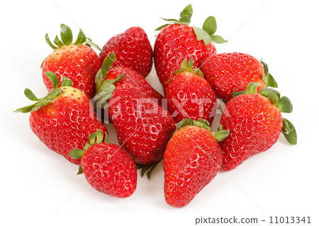fresh strawberries isolated on white fresh strawberries isolated on white 11013341