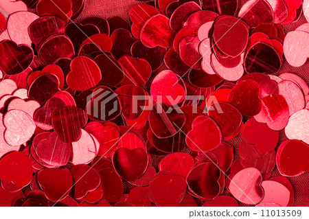 red heart confetti background 11013509