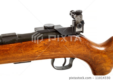 detail of old bolt action rifle isolated detail of old bolt action rifle isolated 11014330