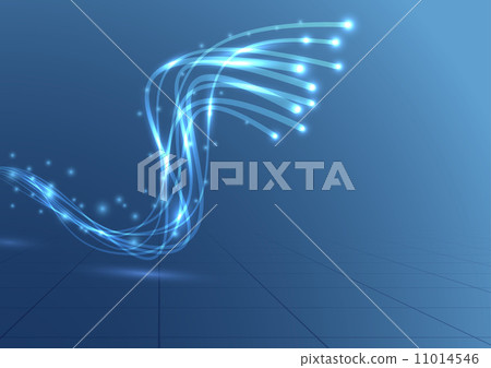 Bandwidth cable blue perspective background Bandwidth cable blue perspective background 11014546