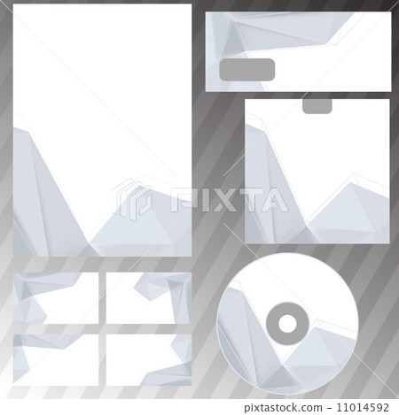 Corporate origami crystal style stationery set 11014592