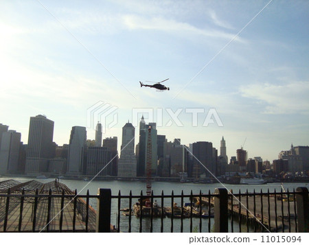 New York City and Helicopter 11015094