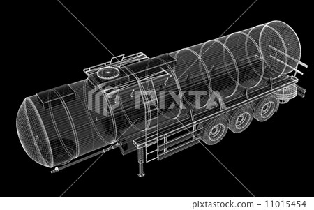 Tanker Truck Isolated 11015454