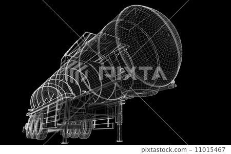 Tanker Truck Isolated 11015467