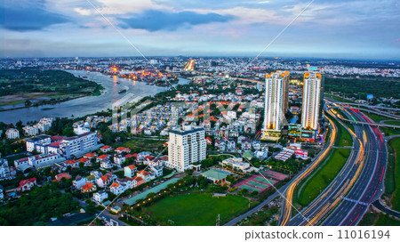 Impression panorama of Ho Chi Minh city 11016194