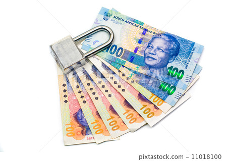 Lock and money, isolated on the white Lock and money, isolated on the white 11018100