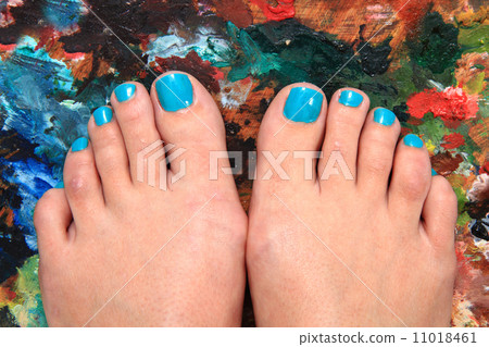 women feet and nails (pedicure) 11018461