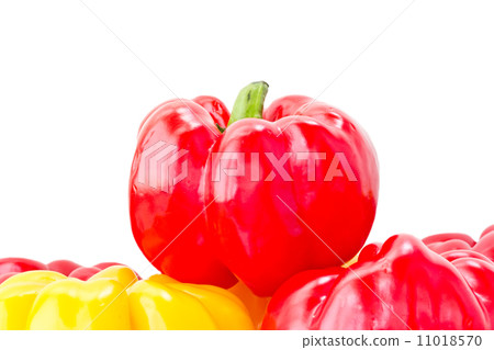 Red and yellow raw pepper 11018570