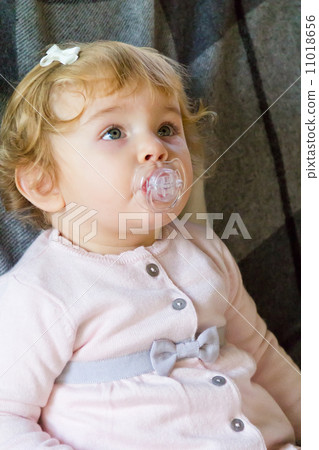Cute infant with nipple Cute infant with nipple 11018656