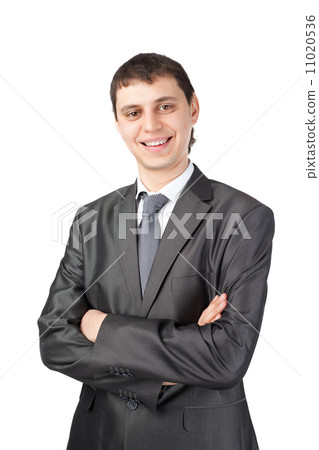 young smiling businessman isolated on white background young smiling businessman isolated on white background 11020536