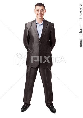 young smiling businessman isolated on white background 11020618