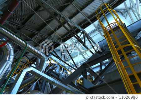 Industrial pipes in a thermal power plant Industrial pipes in a thermal power plant 11020980
