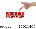 Warning Adult Only for xxx concept 11021403