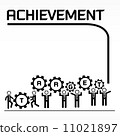 Vector of target for business achievement concept 11021897