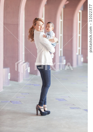 Baby and mother of 6 months old Baby and mother of 6 months old 11022377
