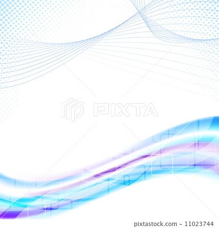 Modernistic wavy banner template Modernistic wavy banner template 11023744