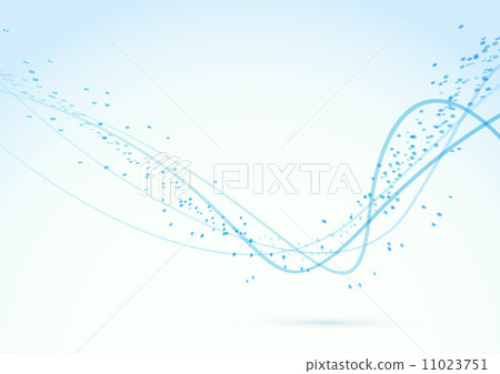 Particle abstract swoosh lines background 11023751