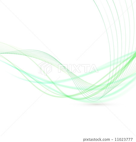 Abstract green swoosh lines fly background 11023777
