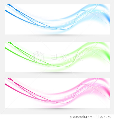 Bright web headers footers lines collection Bright web headers footers lines collection 11024260