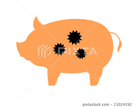 Virus-infected pig 11024292