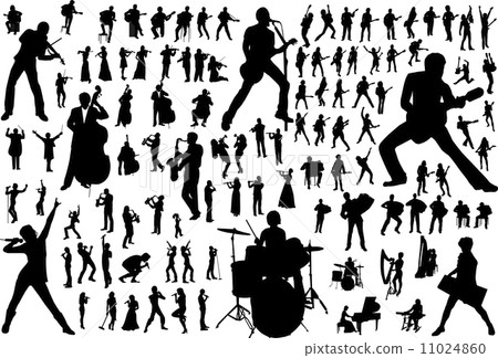 Music Vector Silhouettes 11024860