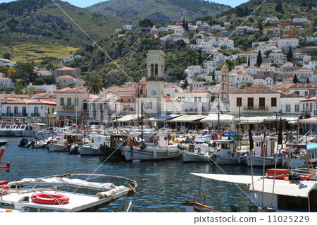 Harbor of Hydra Island in Greece 11025229
