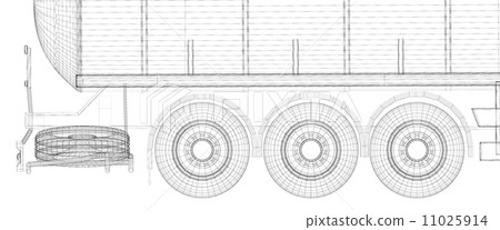 Tanker Truck Isolated 11025914