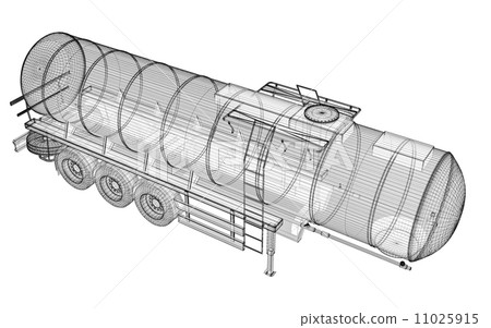 Tanker Truck Isolated 11025915