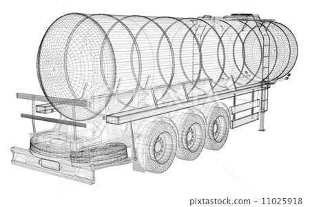 Tanker Truck Isolated 11025918