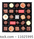 group of delicious chocolate pralines 11025995