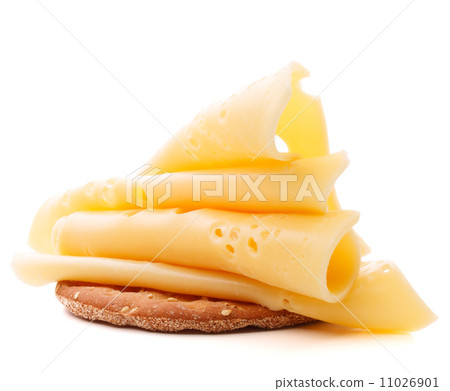 Cheese sandwich isolated on white background cutout 11026901
