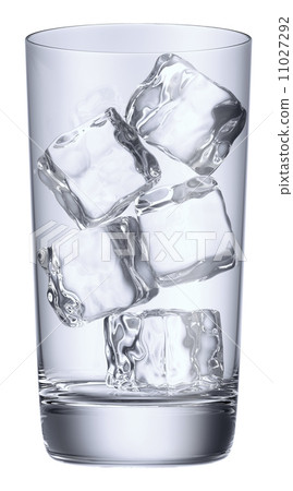 Blue glass with ice 11027292