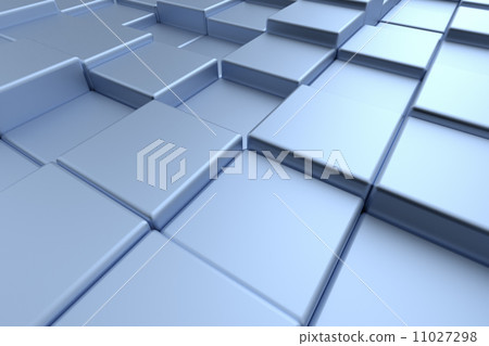 Modern futuristic cubes construction 11027298