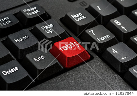 Keyboard - Red key Marketing  , business Concepts And Ideas 11027844